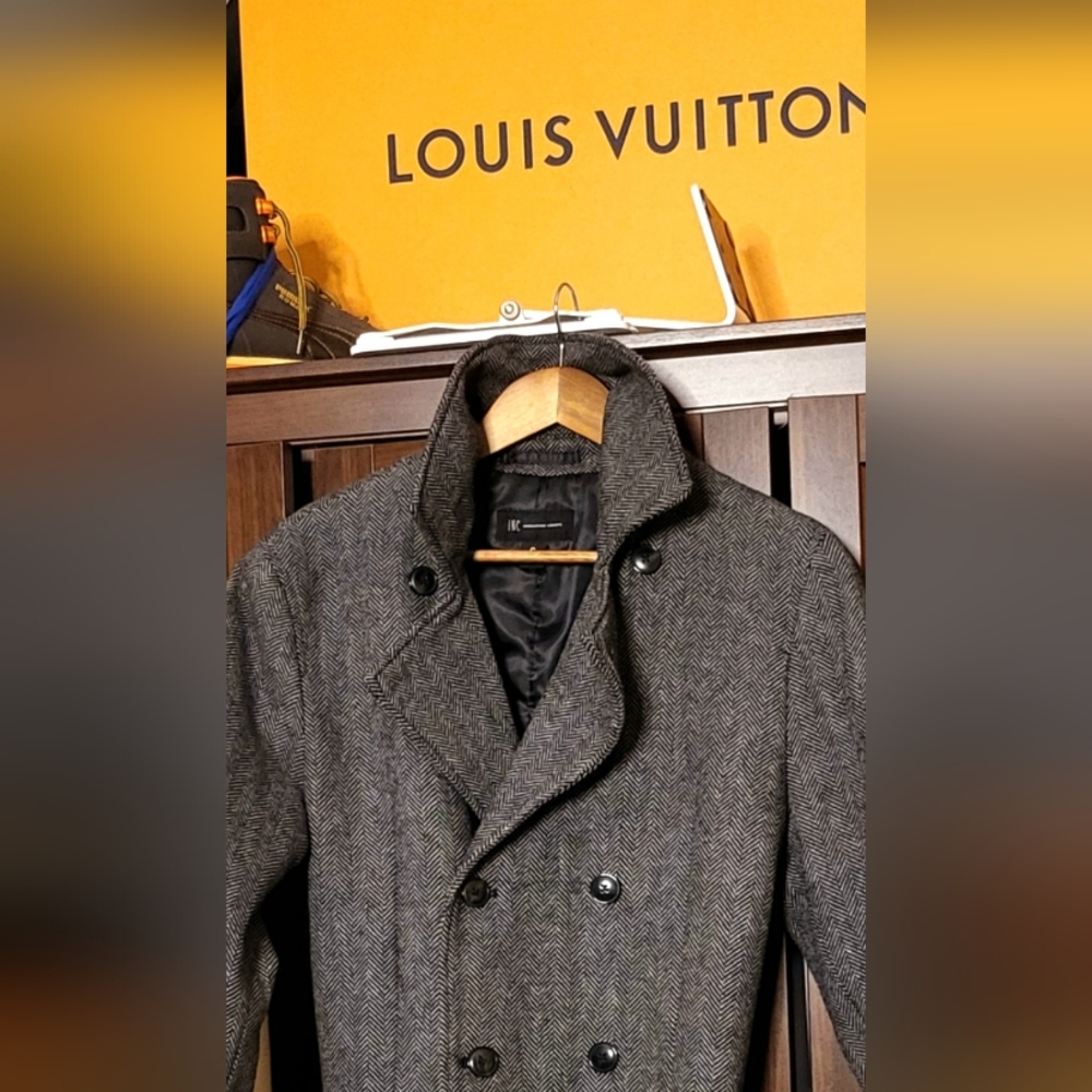 INC International Concepts Men's Herringbone coat